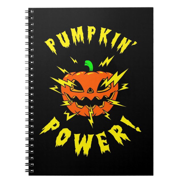 Halloween Pumpkin-Power Notizblock (Vorderseite)