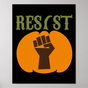 Halloween Pumpkin Residence Politische Männer Frau Poster