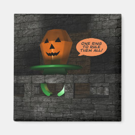 Halloween Pumpkin Ring Pop Magnet