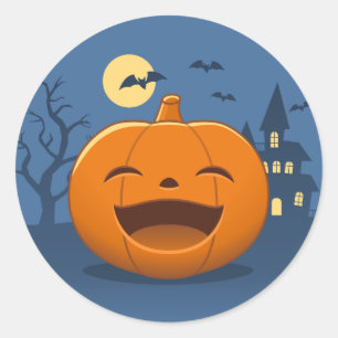Halloween Pumpkin Runder Aufkleber