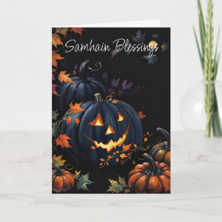 Halloween Pumpkin Samhain Night Pagan Segnungen Karte