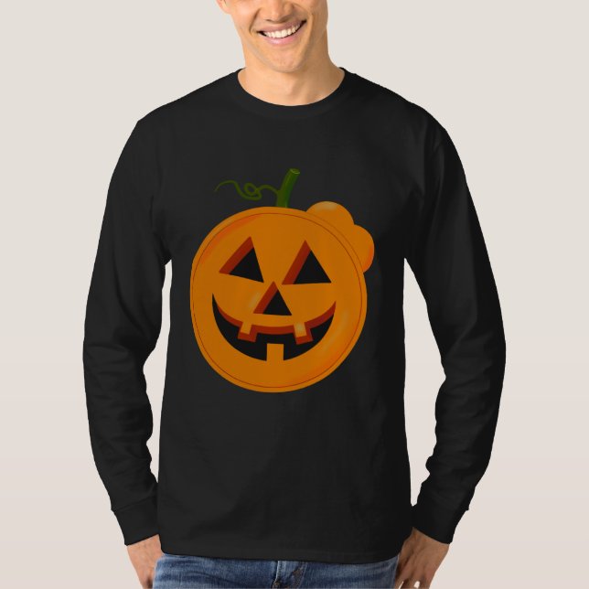 Halloween Pumpkin Scary  Halloween T-Shirt (Vorderseite)