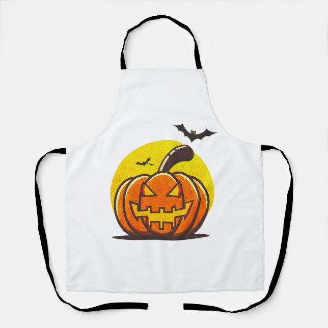Halloween Pumpkin Schürze (Vorderseite)