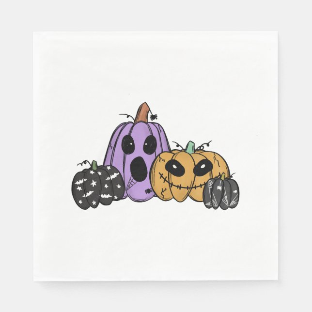 Halloween Pumpkin Serviette (Vorderseite)
