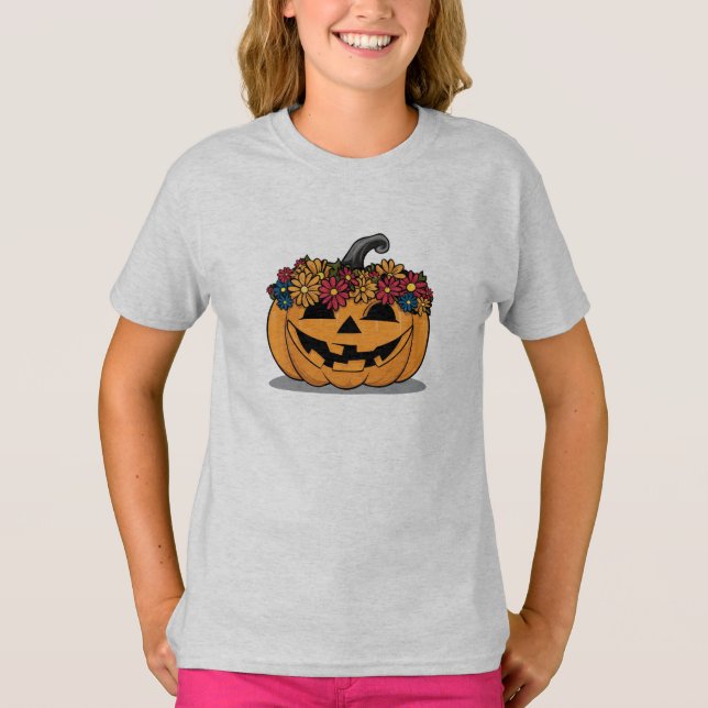 Halloween Pumpkin-Shirt für Kinder T-Shirt (Vorderseite)