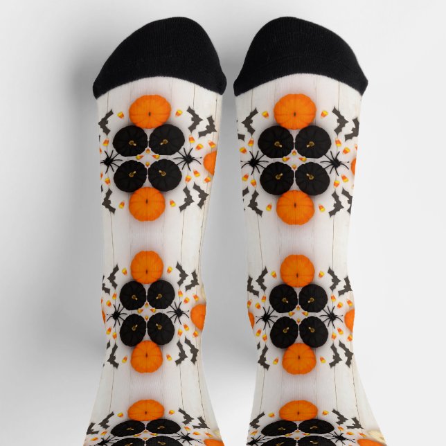 Halloween pumpkin socken (Oben)