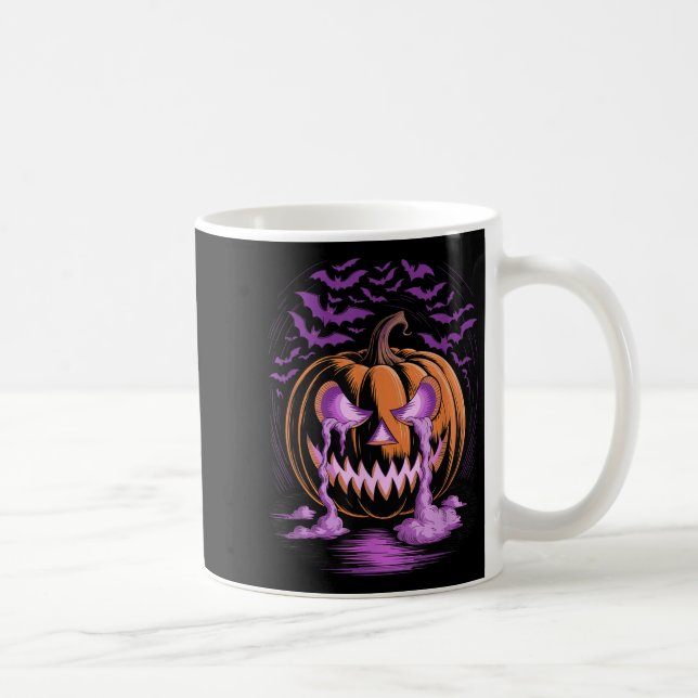 Halloween Pumpkin Soky Season Bats  Kaffeetasse (Rechts)