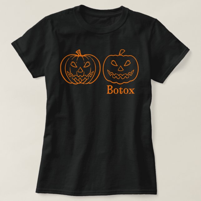 Halloween Pumpkin Spooky Funny Botox Dealer Aesthe T-Shirt (Design vorne)