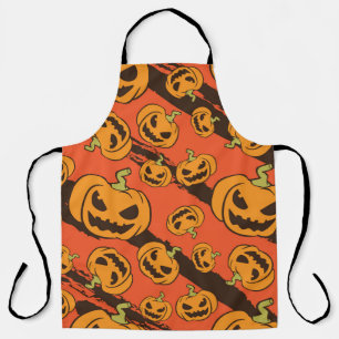 Halloween Pumpkin: Spooky Seamless Pattern Schürze