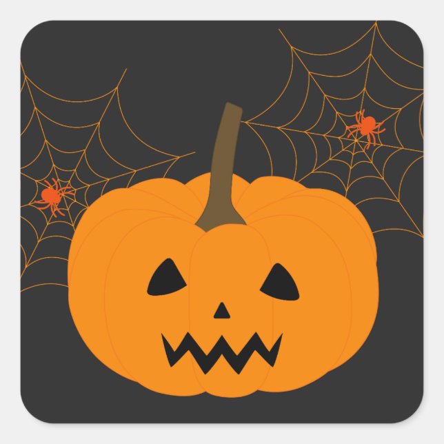 Halloween Pumpkin Sticker (Vorderseite)