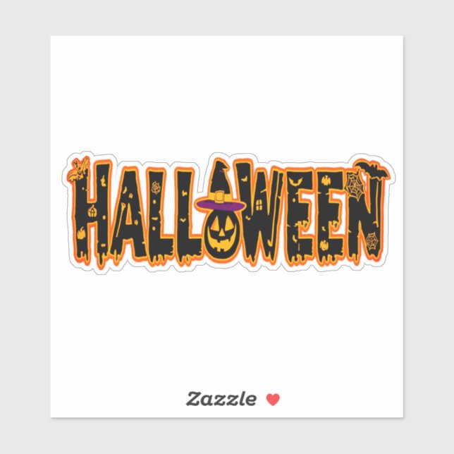Halloween Pumpkin Sticker (Blatt)