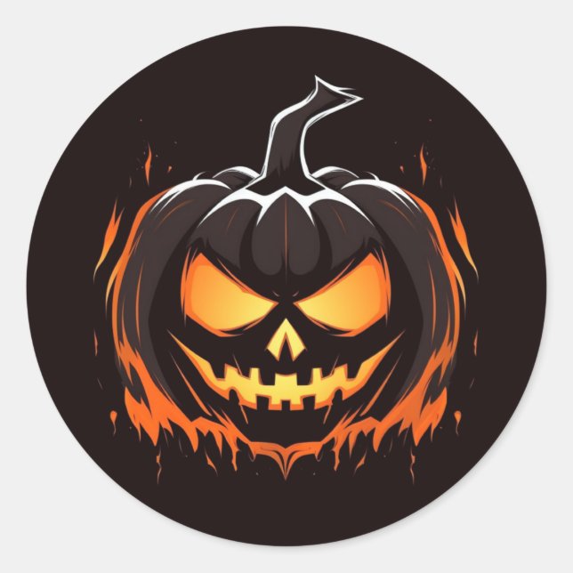 Halloween Pumpkin Stickers (Vorderseite)