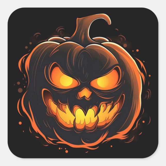 Halloween Pumpkin Stickers (Vorderseite)