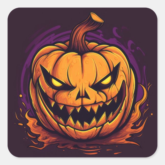 Halloween Pumpkin Stickers (Vorderseite)