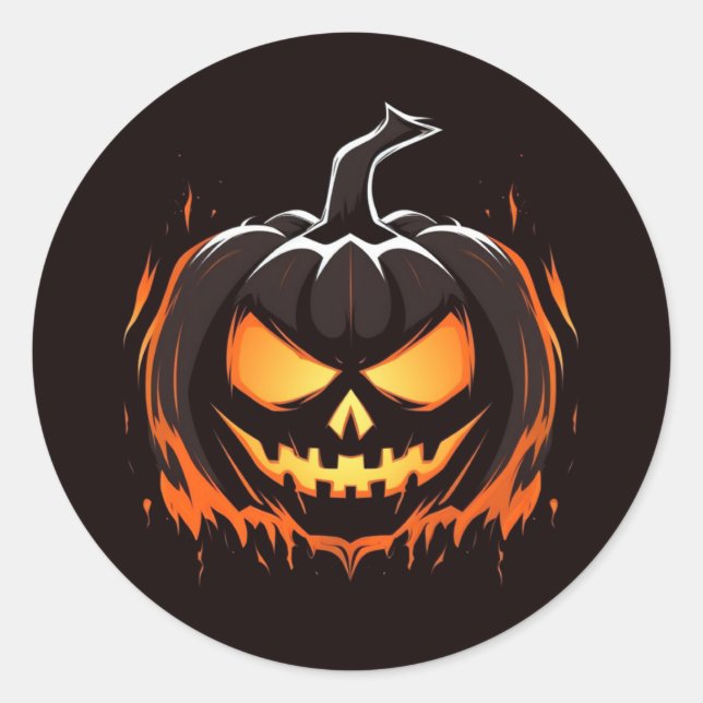 Halloween Pumpkin Stickers (Vorderseite)
