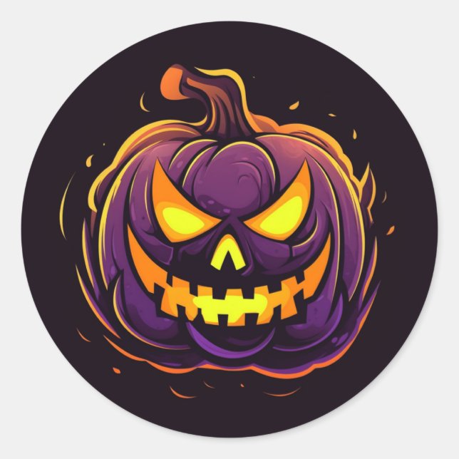 Halloween Pumpkin Stickers (Vorderseite)