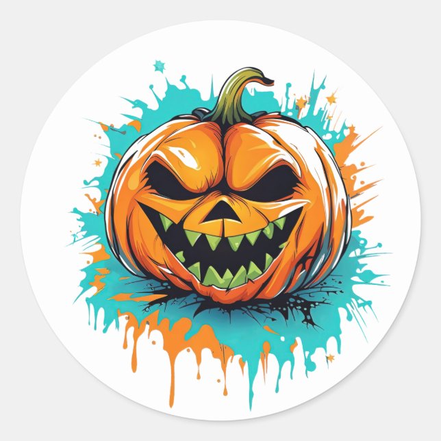Halloween Pumpkin Stickers (Vorderseite)