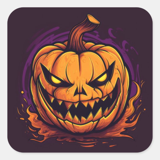Halloween Pumpkin Stickers (Vorderseite)