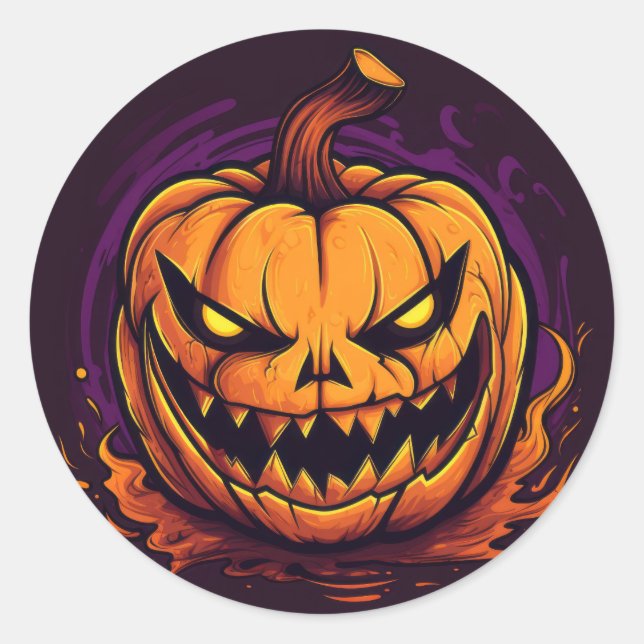 Halloween Pumpkin Stickers (Vorderseite)