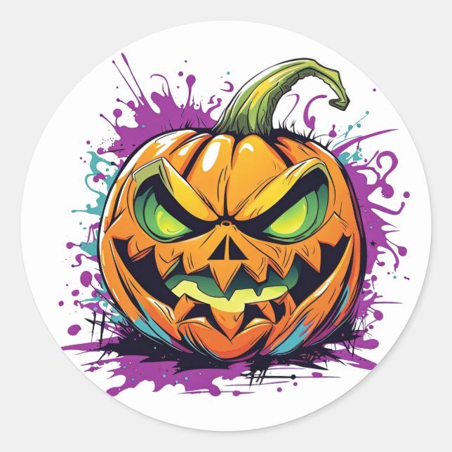 Halloween Pumpkin Stickers (Vorderseite)