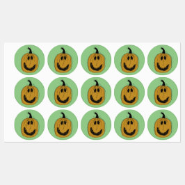 Halloween Pumpkin Stickers Etiketten