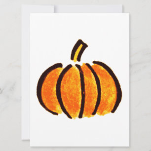 Halloween Pumpkin Stift Zeichnend, Pumpkins Karte
