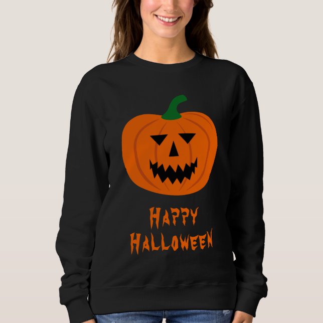 Halloween Pumpkin Sweatshirt (Vorderseite)