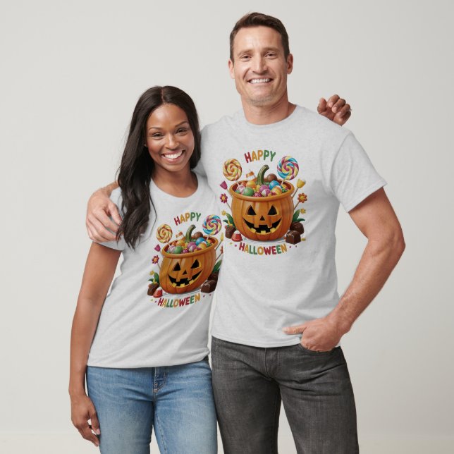 Halloween Pumpkin T-Shirt (Unisex)