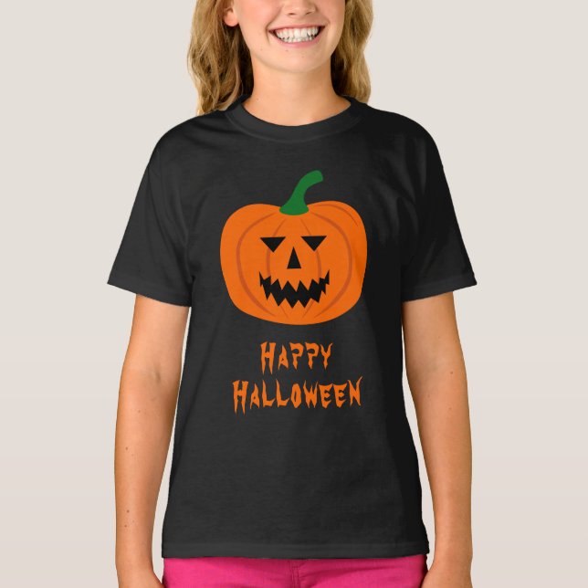 Halloween Pumpkin T - Shirt (Kind) (Vorderseite)