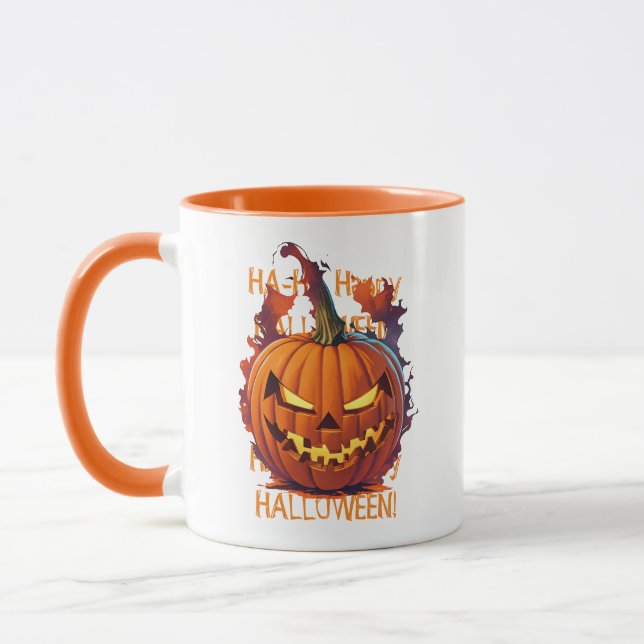 Halloween Pumpkin Tasse (Links)