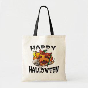 Halloween Pumpkin Tote Bag Tragetasche