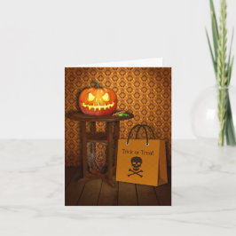 Halloween Pumpkin Trick oder Treat Karte