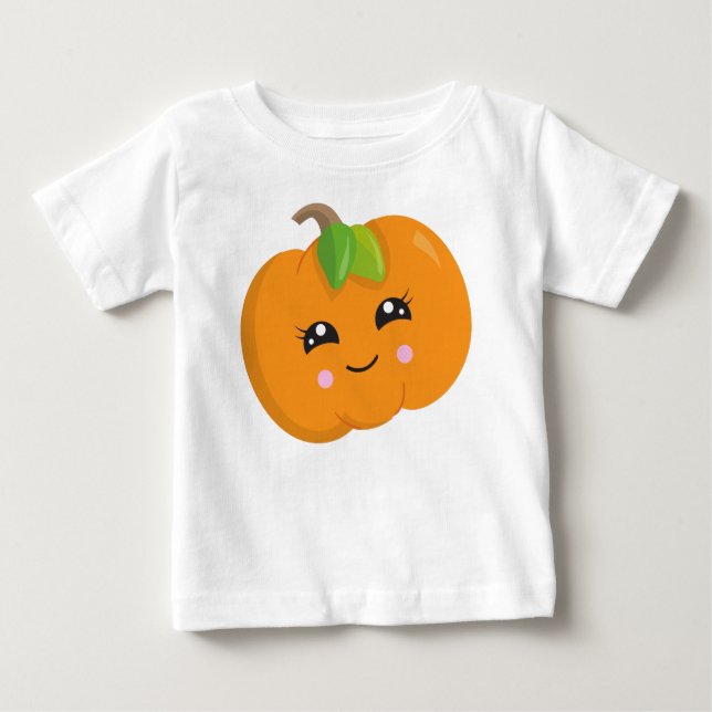 Halloween Pumpkin, Trick oder Treat, lächelnder Kü Baby T-shirt (Vorderseite)