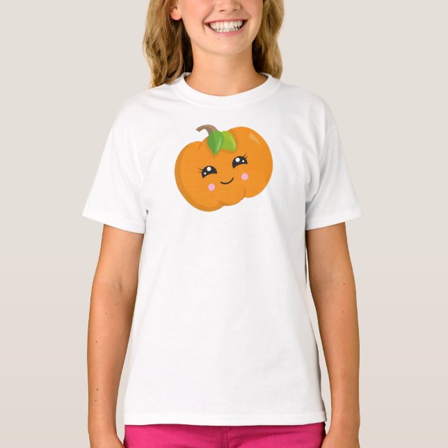 Halloween Pumpkin, Trick oder Treat, lächelnder Kü T-Shirt (Vorderseite)