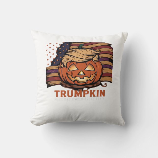 Halloween, Pumpkin Trumpkin, Make Halloween Great Kissen (Vorderseite)