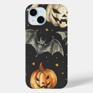 Halloween Pumpkin und Fledermaus Pattern Vintager Case-Mate iPhone Hülle