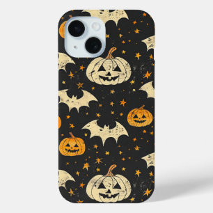 Halloween Pumpkin und Fledermaus Pattern Vintager Case-Mate iPhone Hülle