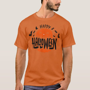 Halloween Pumpkin und Fledermäuse, Kürbislaterne T T-Shirt