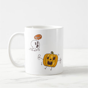 Halloween Pumpkin und Ghost-Boo-Tasse Tasse