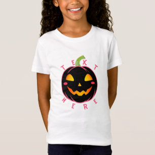Halloween Pumpkin Vibes Design T - Shirt