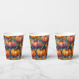 Halloween Pumpkin Vibes Designer Pappbecher