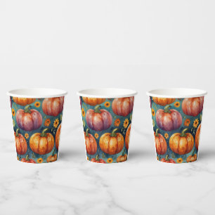 Halloween Pumpkin Vibes Designer Pappbecher