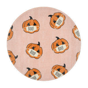 Halloween Pumpkin: Vintages Corona-Design Schneidebrett