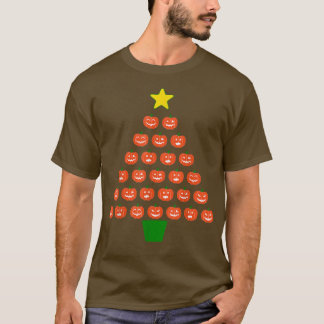Halloween Pumpkin Weihnachtsbaum Erntedank Star T-Shirt