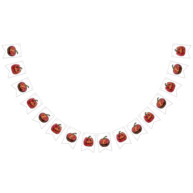 Halloween Pumpkin Wimpelkette (Alle)