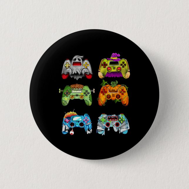 Halloween Pumpkin Witch Gaming Controller Zombie Button (Vorderseite)