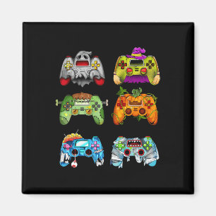 Halloween Pumpkin Witch Gaming Controller Zombie Magnet