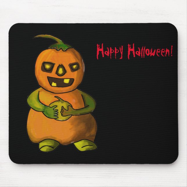 Halloween Pumpkinman Mousepad (Vorne)