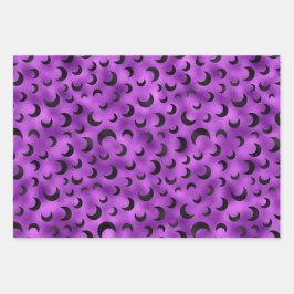 HALLOWEEN PUMPKINS BATTE & SKULLS GESCHENKPAPIER SET