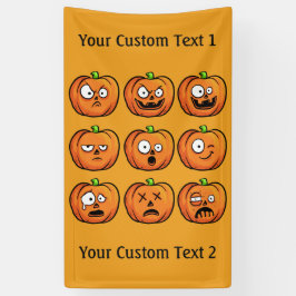 Halloween Pumpkins benutzerdefinierte Textbanner 1 Banner